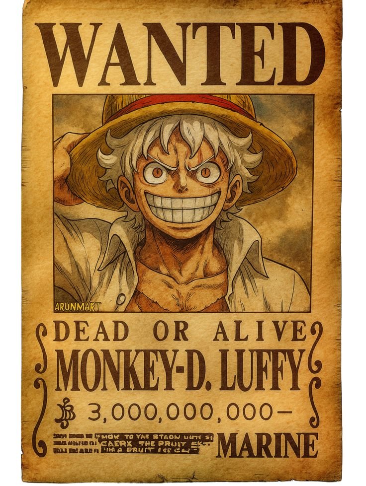 Luffy Wanted Poster PFP