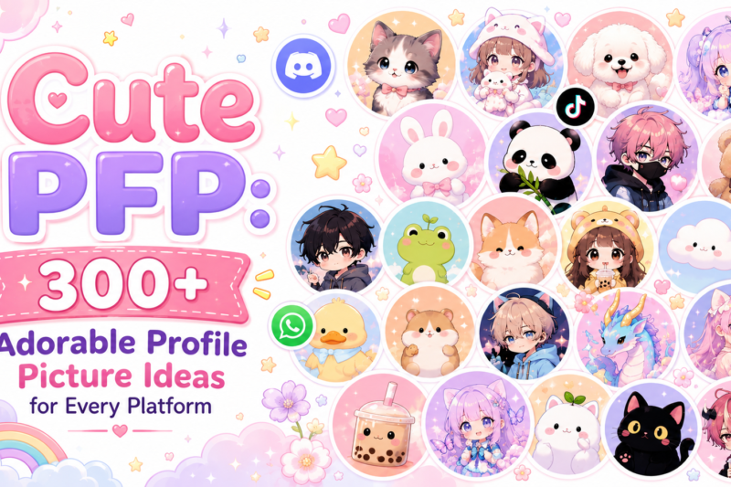 Cute PFP: 300+ Adorable Profile Picture Ideas for Every Platform