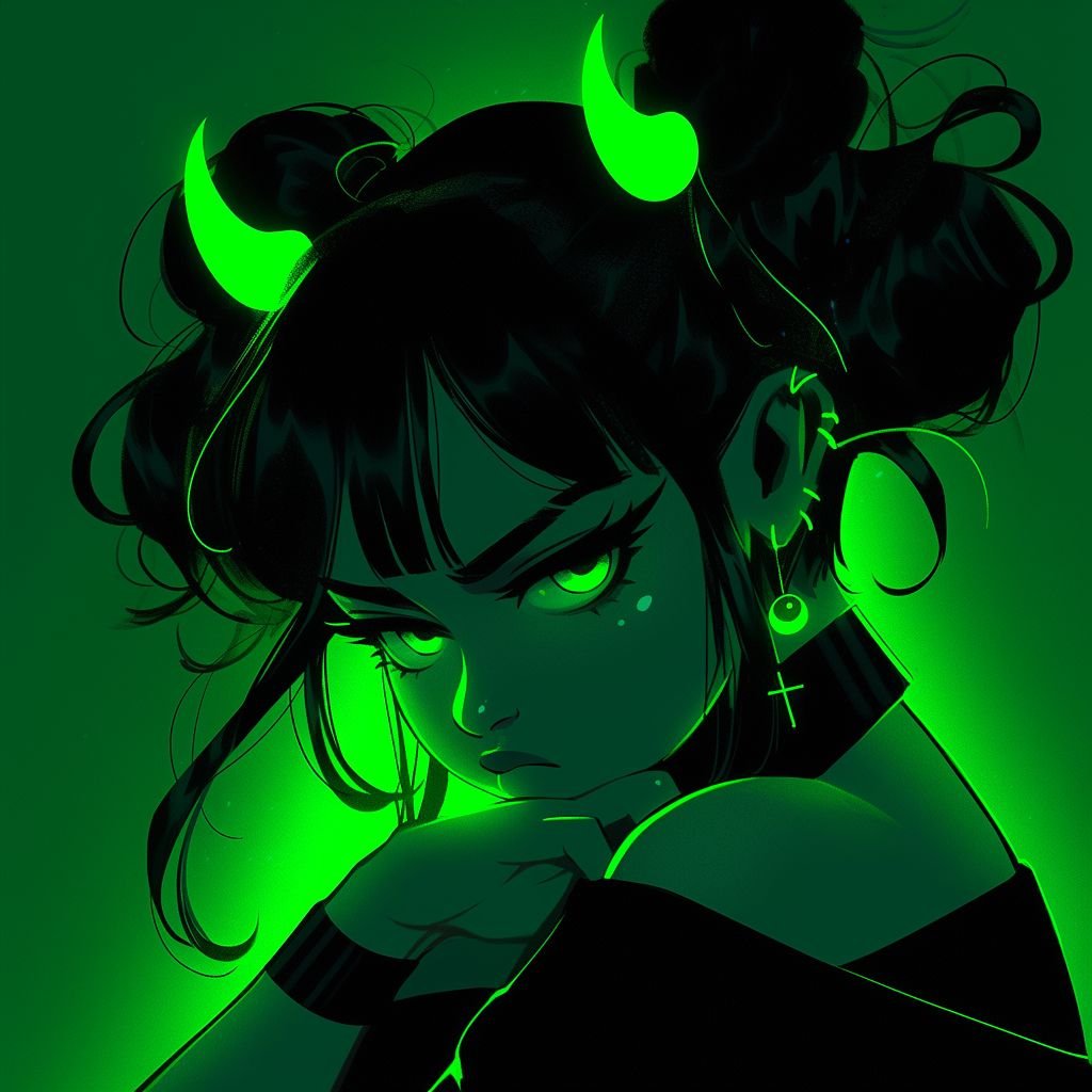 Black and Green PFP
