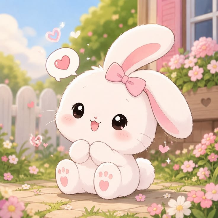 Cartoon and Chibi Bunny PFPs