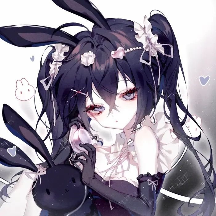 Dark, Gothic, and Cool Bunny PFPs