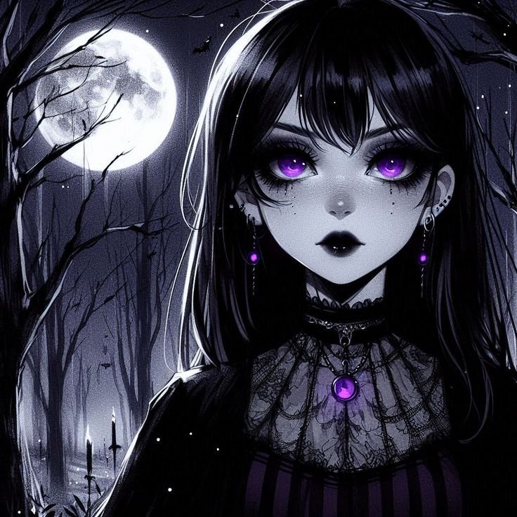 Dark and Gothic Moon PFP