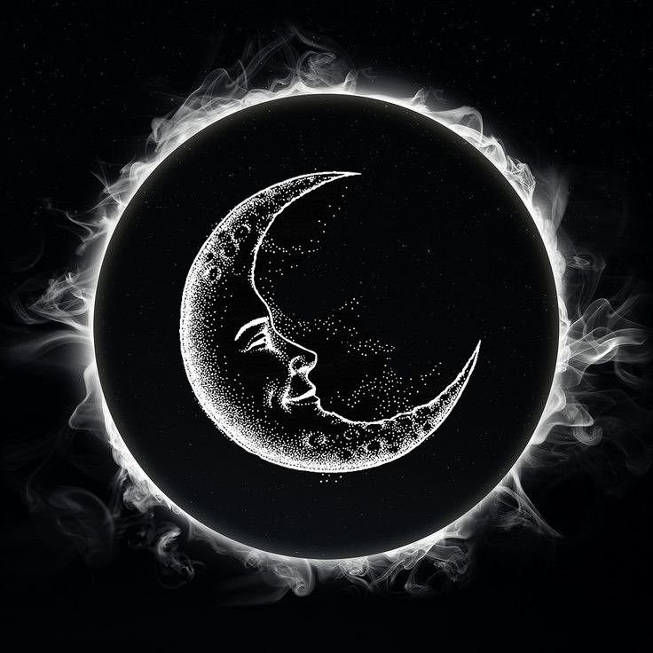 Dark and Gothic Moon PFP