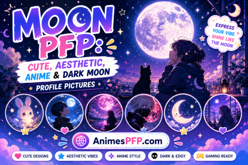 Moon PFP: Cute, Aesthetic, Anime & Dark Moon Profile Pictures