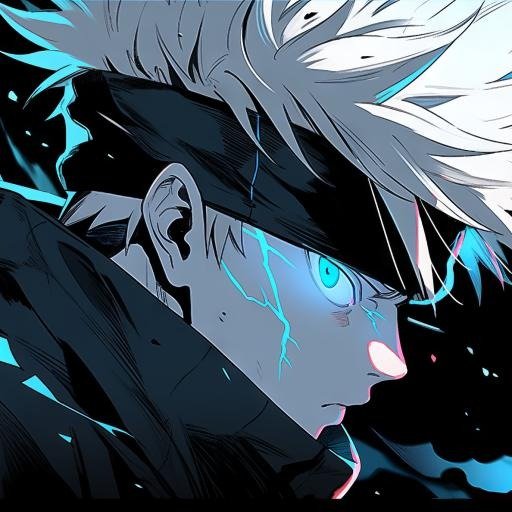 Dark Gojo anime portrait