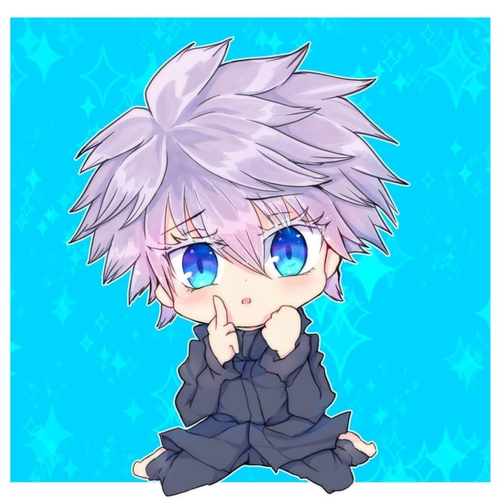 Chibi Gojo PFP illustration