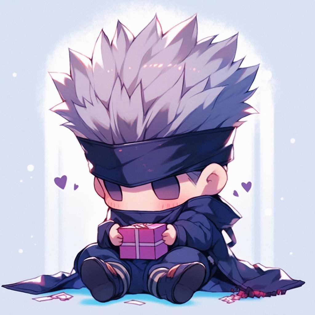 Chibi Gojo PFP illustration
