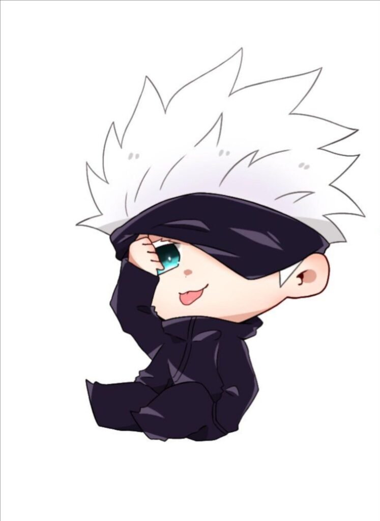 Chibi Gojo PFP illustration