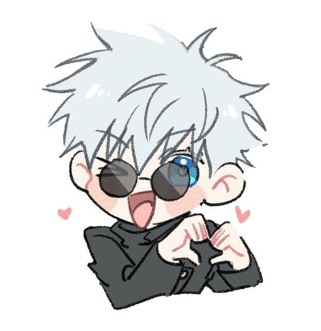 Chibi Gojo PFP illustration