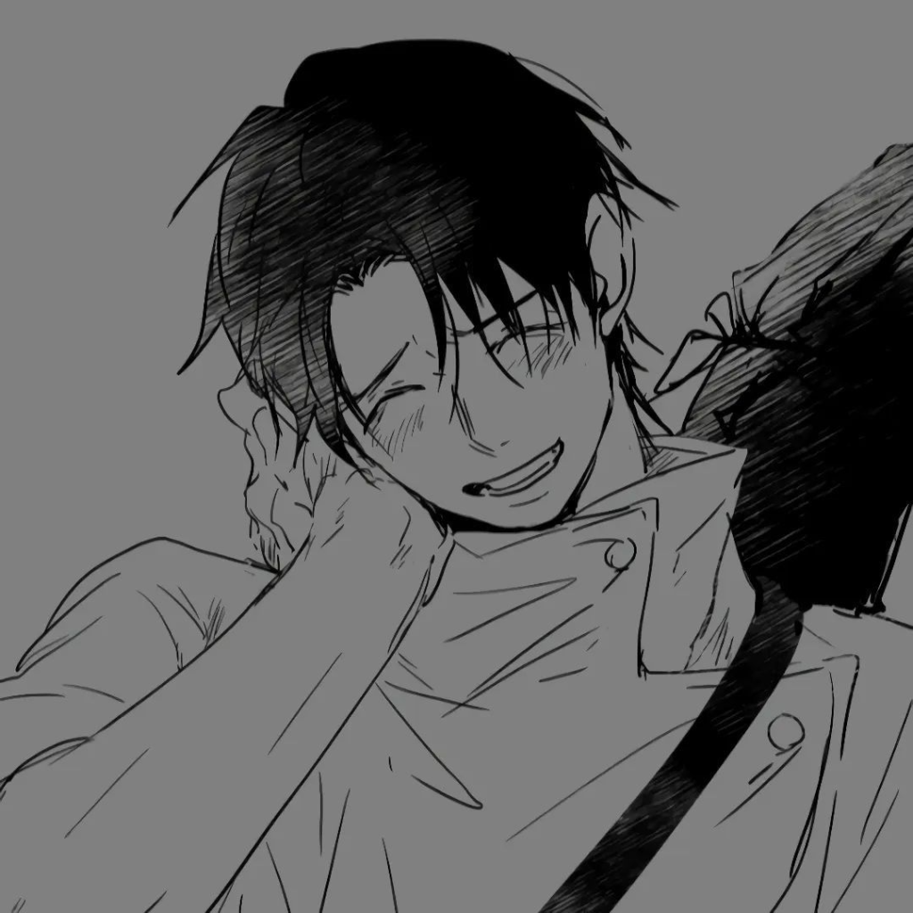 Black and white Yuta Okkotsu PFP