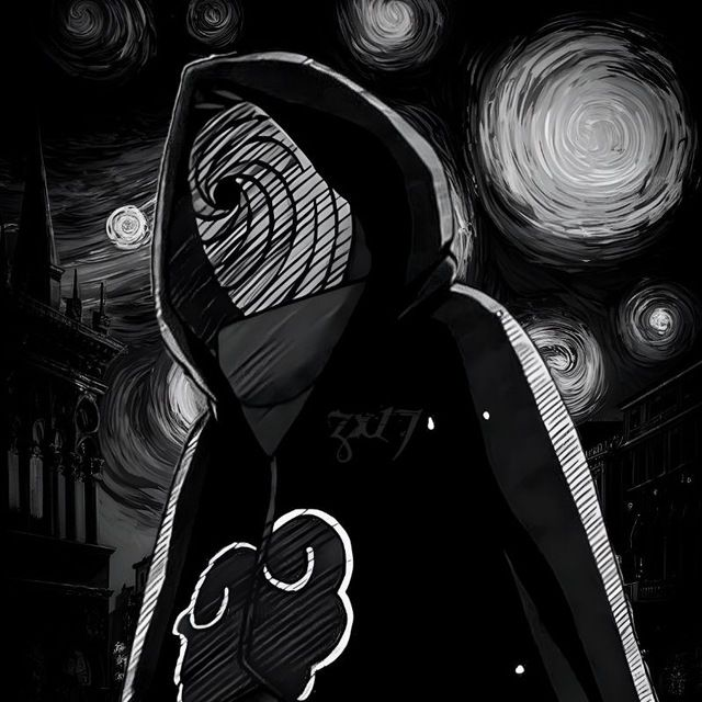 Black and White Obito PFP