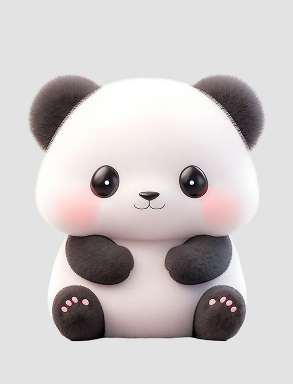 Cute panda PFP with smiling face