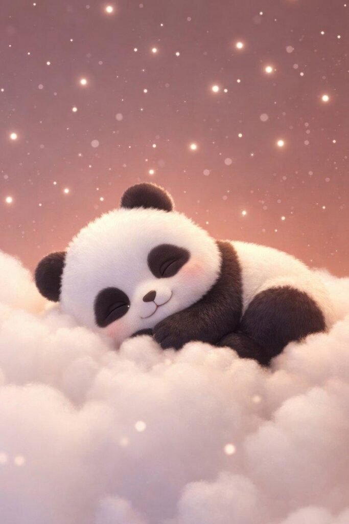 Cute panda PFP with smiling face