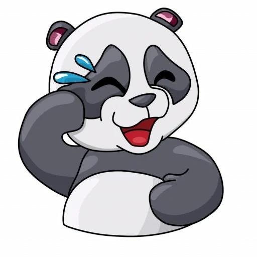Funny panda cartoon avatar