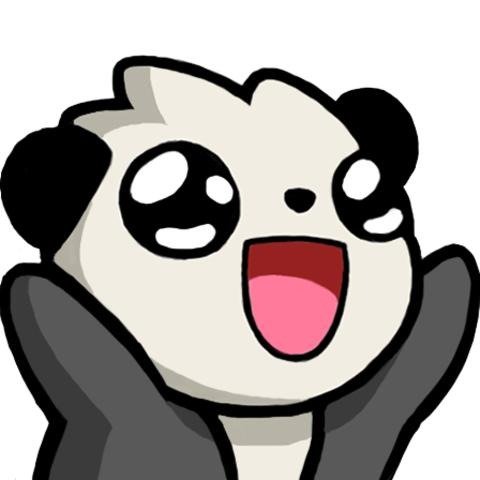 Funny panda cartoon avatar