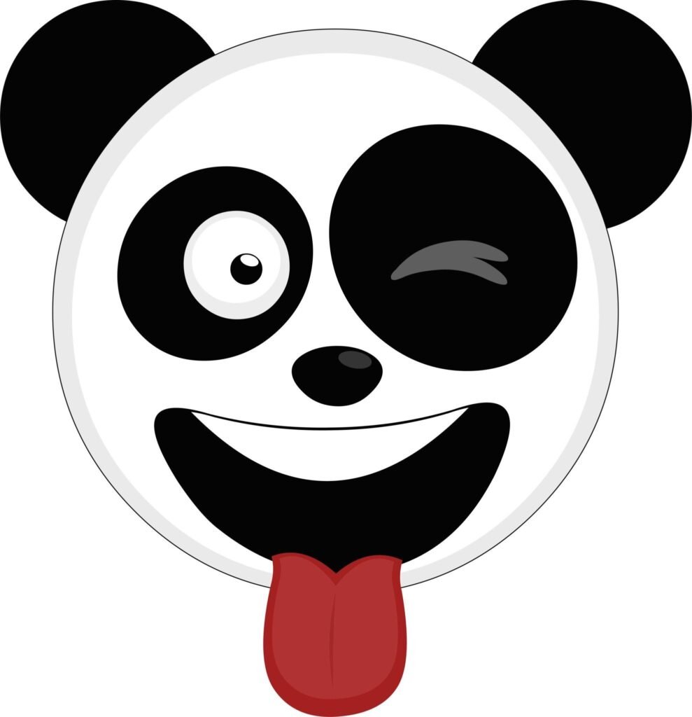 Funny panda cartoon avatar