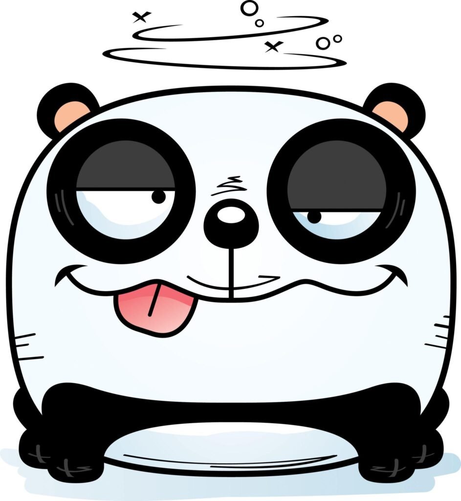 Funny panda cartoon avatar