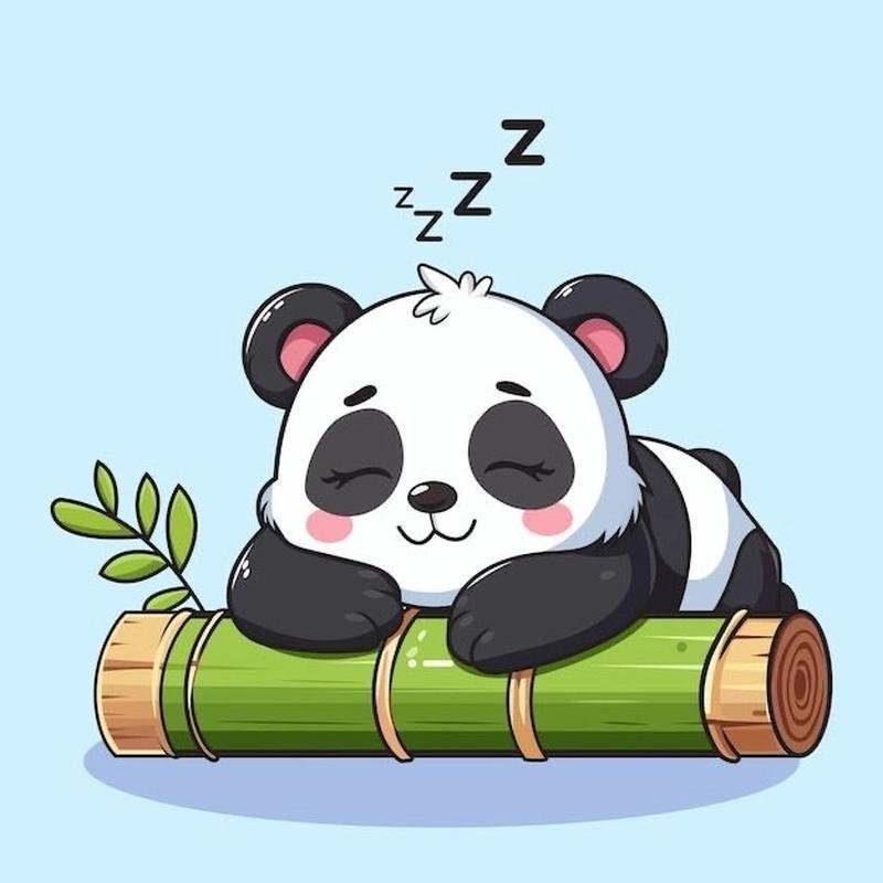 Funny panda cartoon avatar