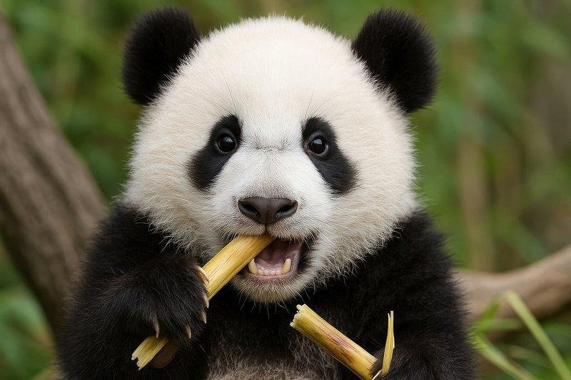 Funny panda cartoon avatar