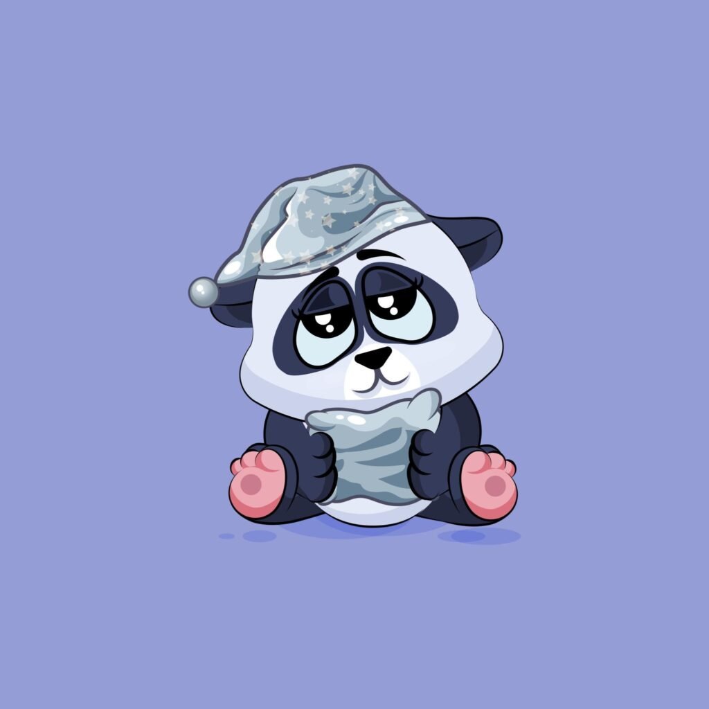 Funny panda cartoon avatar