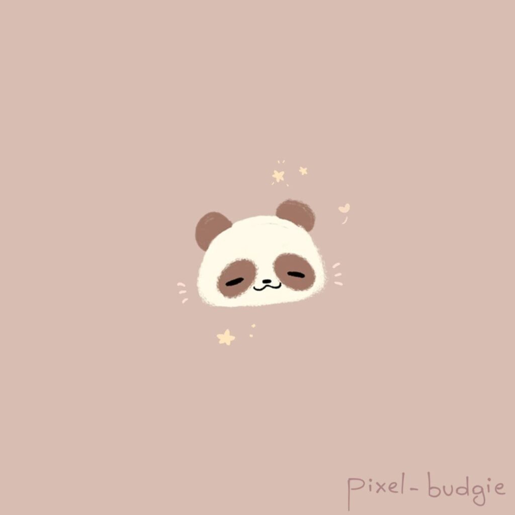 Aesthetic panda profile picture