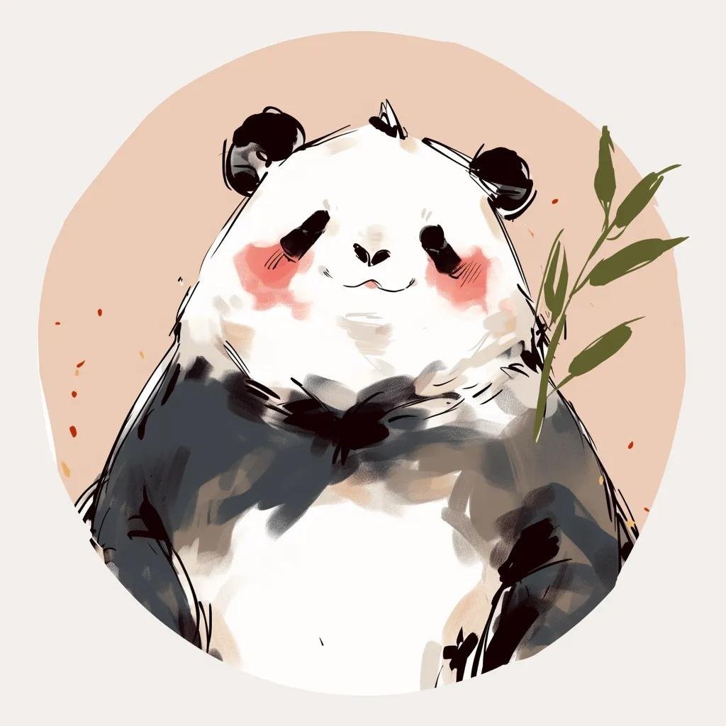 Aesthetic panda profile picture