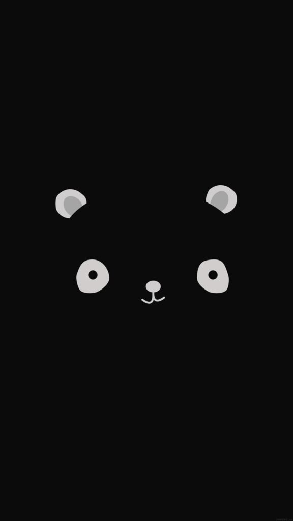 Black panda aesthetic profile picture