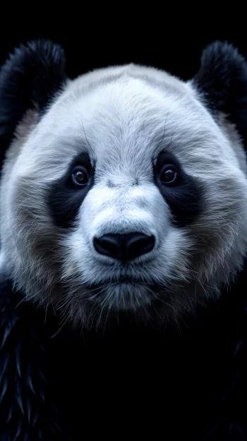 Black panda aesthetic profile picture