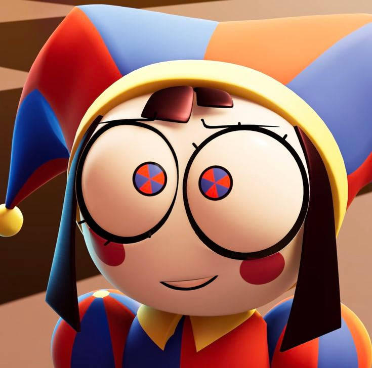 Happy Pomni cartoon avatar