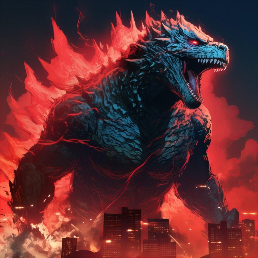 Angry Godzilla PFP