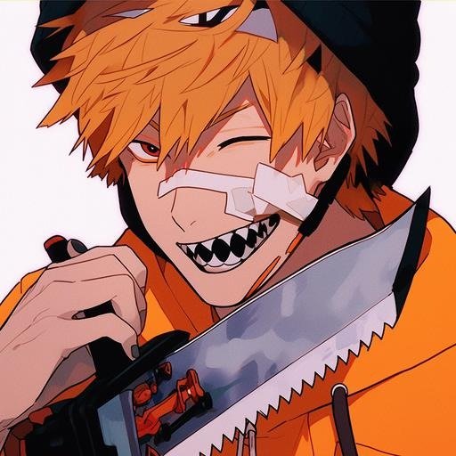 Denji anime PFP close-up