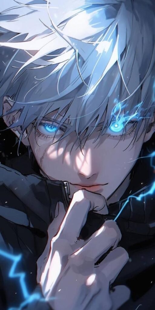Satoru Gojo PFP with blue aura