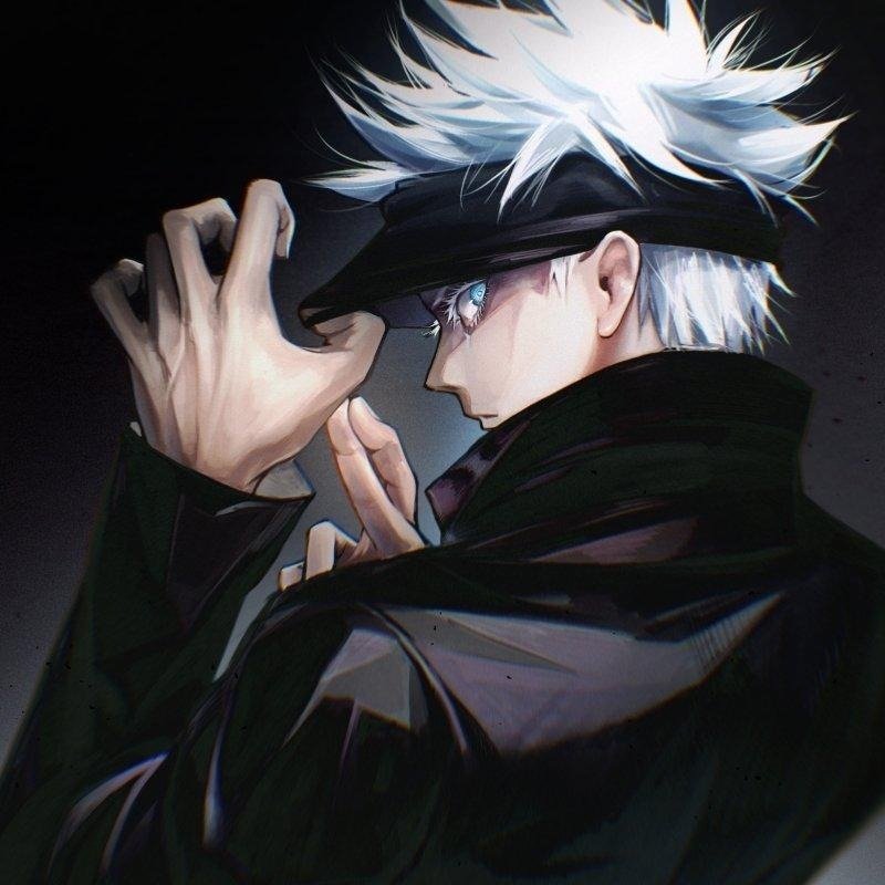 Satoru Gojo PFP with blue aura