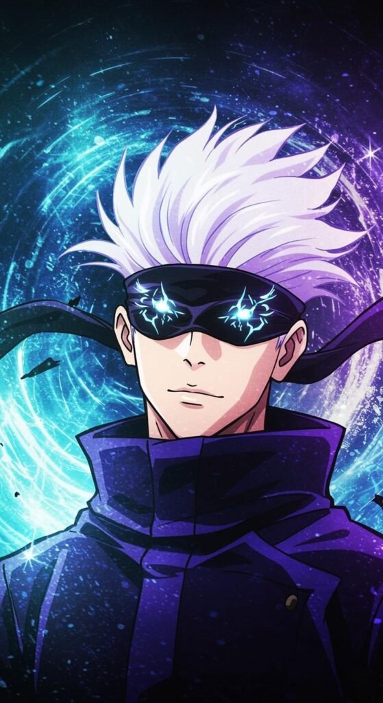 Satoru Gojo PFP with blue aura