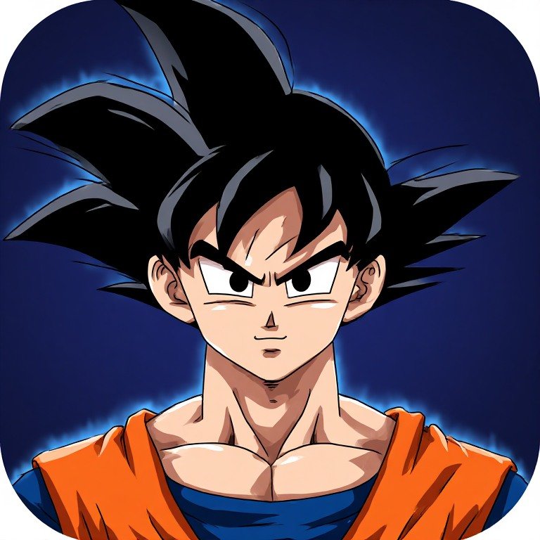 Goku Discord PFP optimized for a circular profile avatar