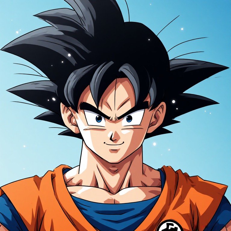HD Goku PFP with a clear close-up anime portrait