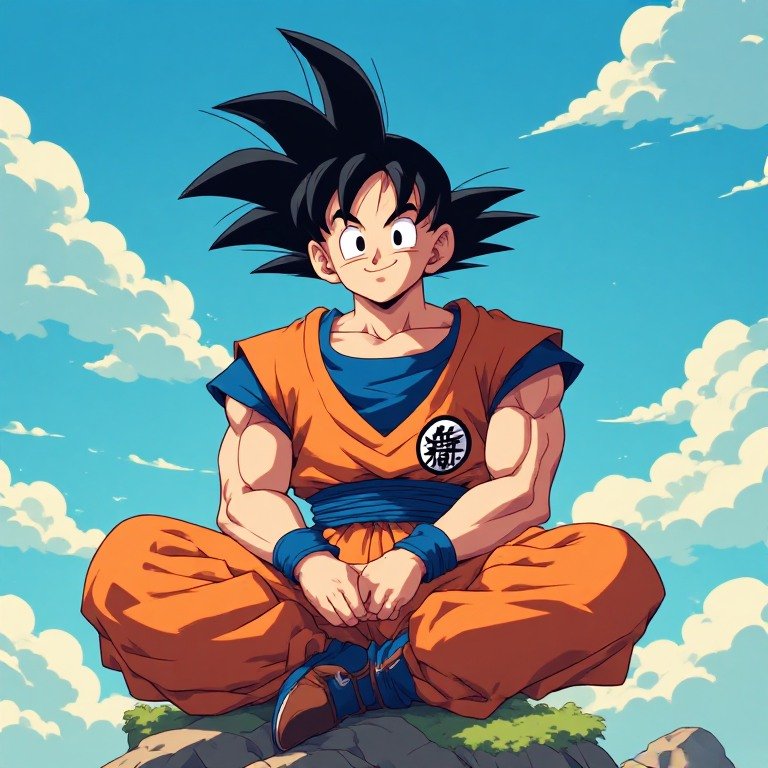 Young Goku profile picture with a nostalgic anime aesthetic