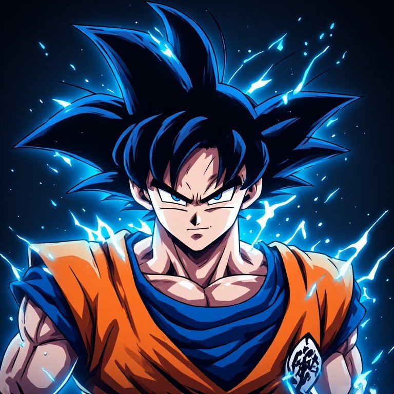 Goku Twitch PFP with a competitive gaming avatar design